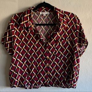 Button up crop top